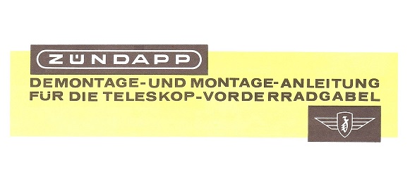 Reparatur Anleitung Telegabel fr Zndapp Fahrzeuge